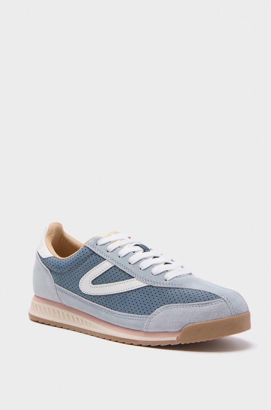 TRETORN Rawlins 2.0 Blue Gray Suede Leather Woman Retro Sneakers Tuckernuck 8